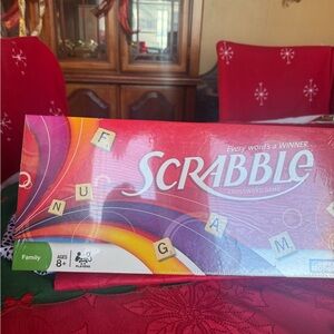 Hasbro Scrabble Crossword Game - Red and Yellow